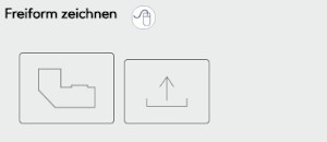 Eine Freiform zeichnen oder einen Plan hochlden