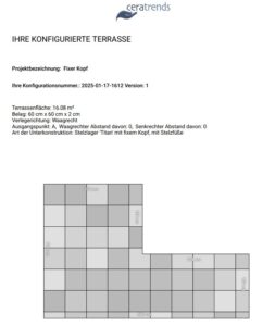 Stelzlager Terrassenplatten mit fixem Kopf - der Konfigurator Teil 5